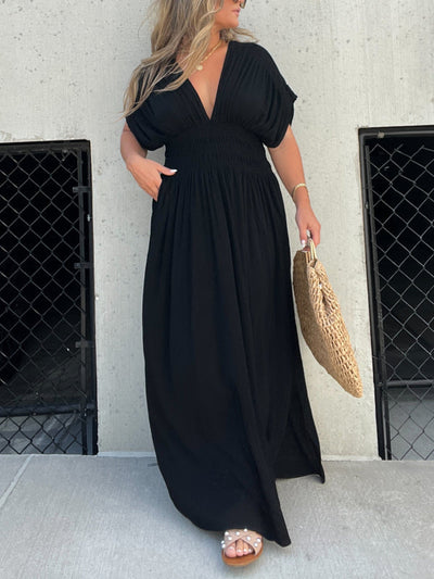 Neisya - Abito Lungo Maxi con Scollo a V