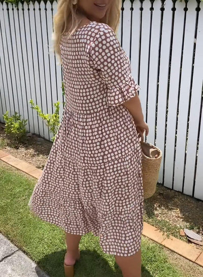 Yumi - Vestito Midi a Maniche Corte