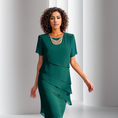 Wenke - Abito in Chiffon Plissettato