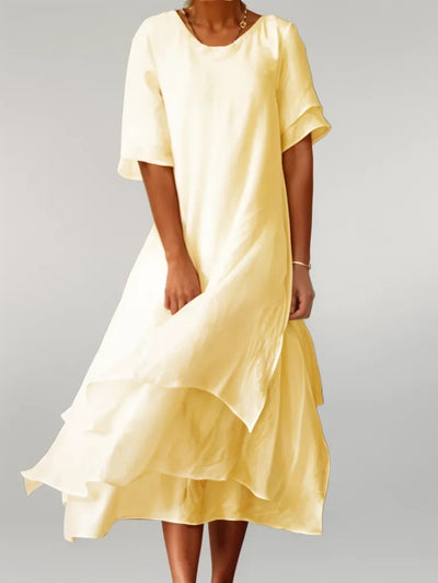 Tabatha - Abito Lungo In Cotone Elegante
