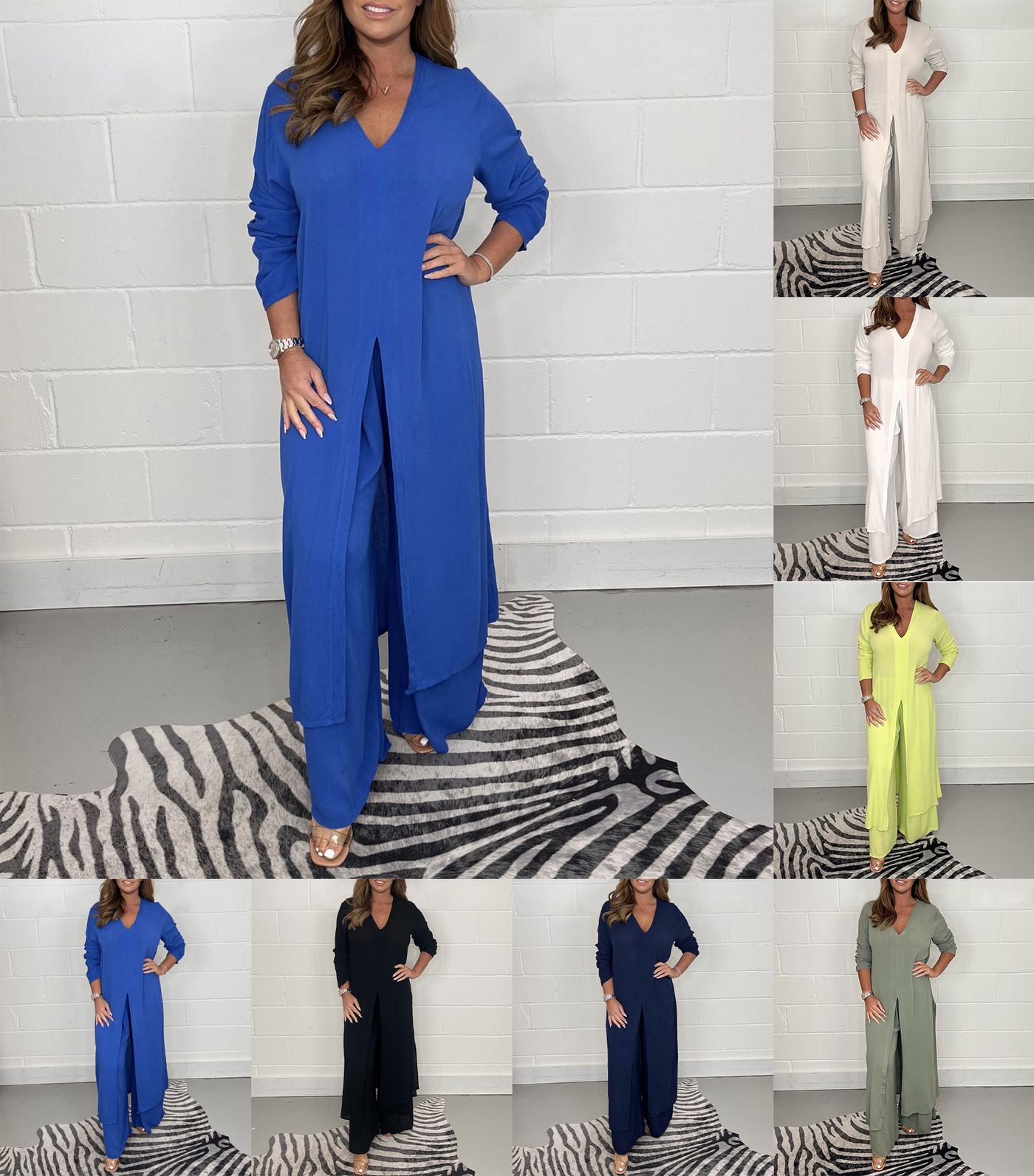 Alejandra - Set Due Pezzi Casual Con Scollo a V