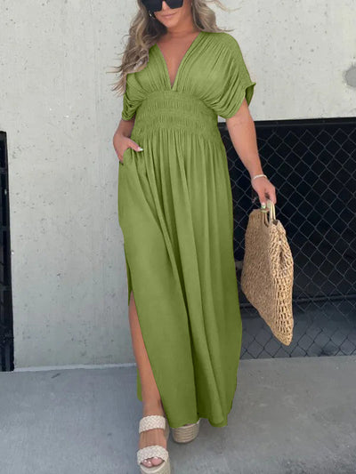 Neisya - Abito Lungo Maxi con Scollo a V