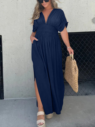 Neisya - Abito Lungo Maxi con Scollo a V