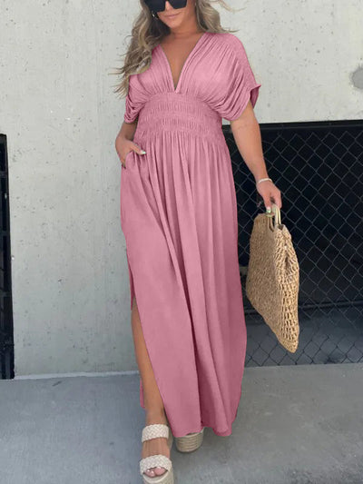 Neisya - Abito Lungo Maxi con Scollo a V