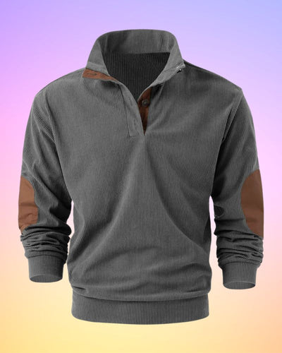Schorsch - Colore solido Mezzo Aperto Manica Lunga Camicia