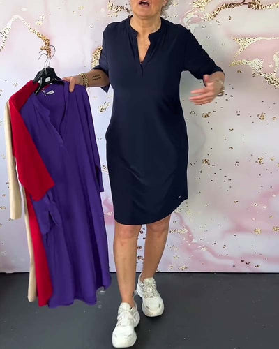 Kelsea - Abito Midi con Scollo a V