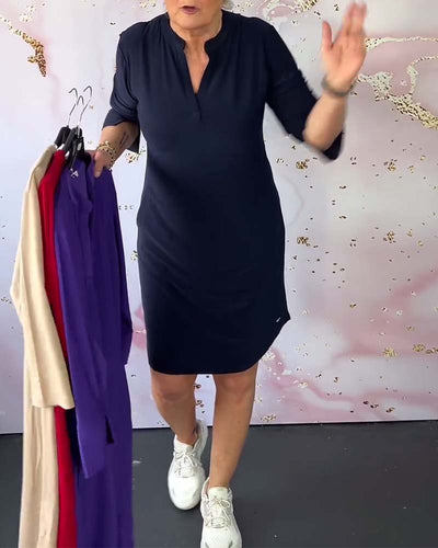 Kelsea - Abito Midi con Scollo a V