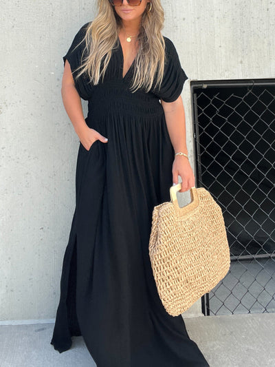 Neisya - Abito Lungo Maxi con Scollo a V