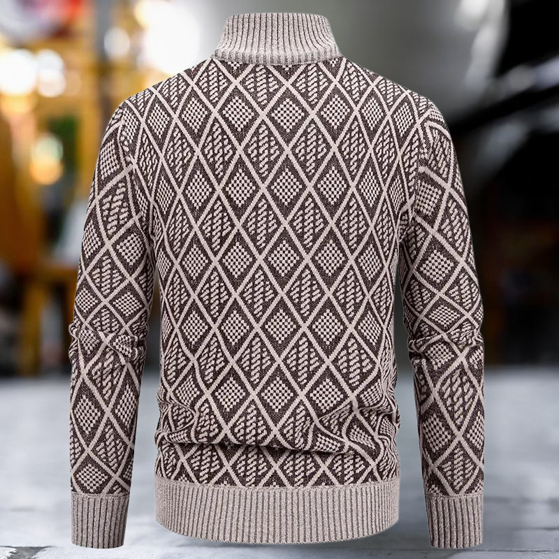 Lorian - Cardigan con Cerniera in Pile Spesso e Caldo