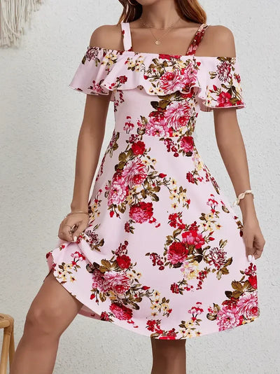 Rosanne - Abito Elegante Con Stampa Floreale