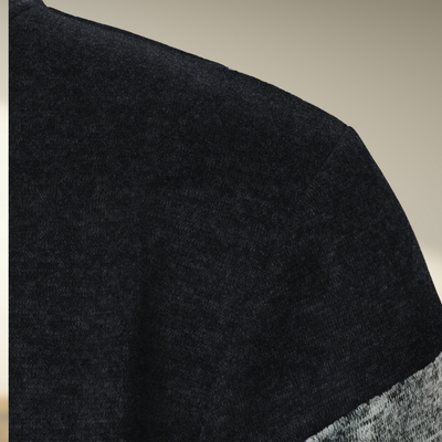 Yemi - Maglione con Collo Alto e Cerniera a Righe