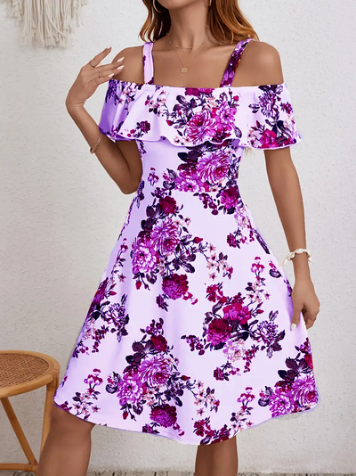 Rosanne - Abito Elegante Con Stampa Floreale