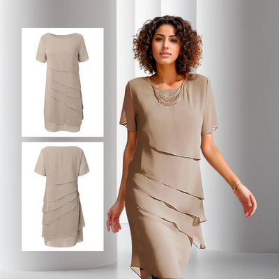 Wenke - Abito in Chiffon Plissettato