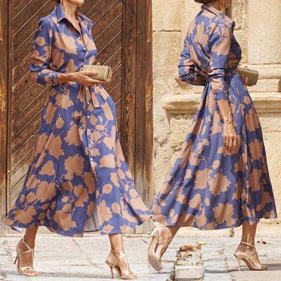 Verina - Abito Lungo Elegante con Scollo a V