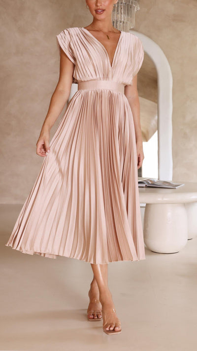 Iria - Abito Elegante a Pieghe
