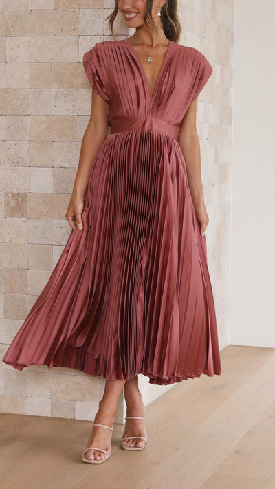 Iria - Abito Elegante a Pieghe