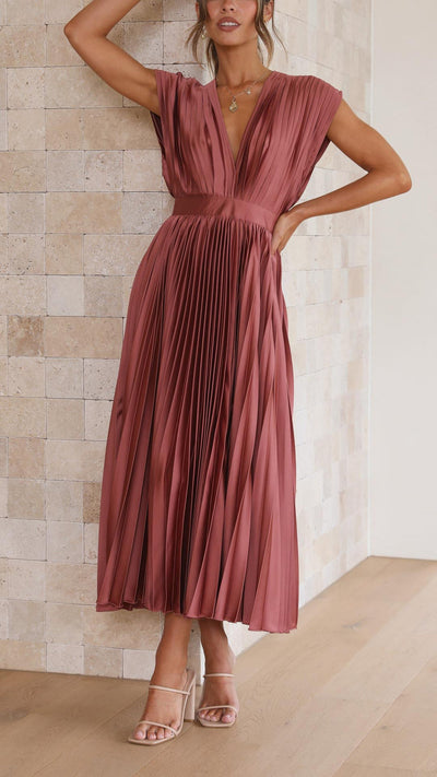 Iria - Abito Elegante a Pieghe