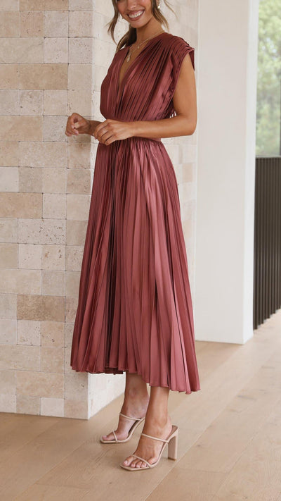 Iria - Abito Elegante a Pieghe