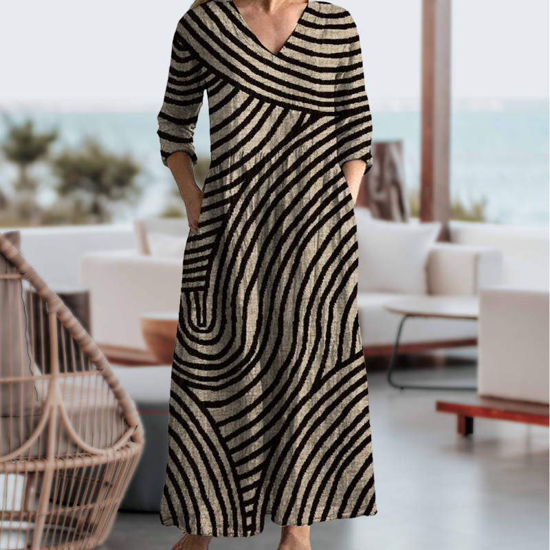 Ayla - Vestito a Righe Vintage
