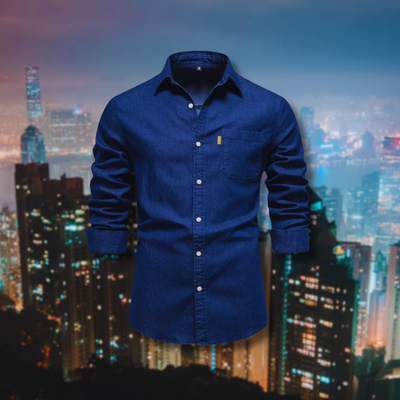Norvin - Camicia di Jeans Slim fit Alla Moda