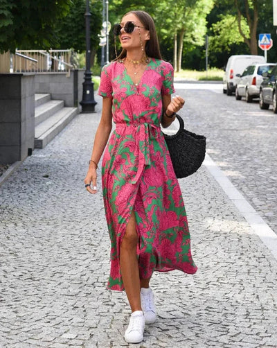 Theresita - Robe Portefeuille Elégante