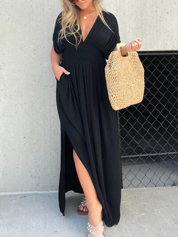 Neisya - Abito Lungo Maxi con Scollo a V