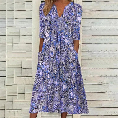 Jannama - Abito Estivo Elegante Con Copertura Del Ventre