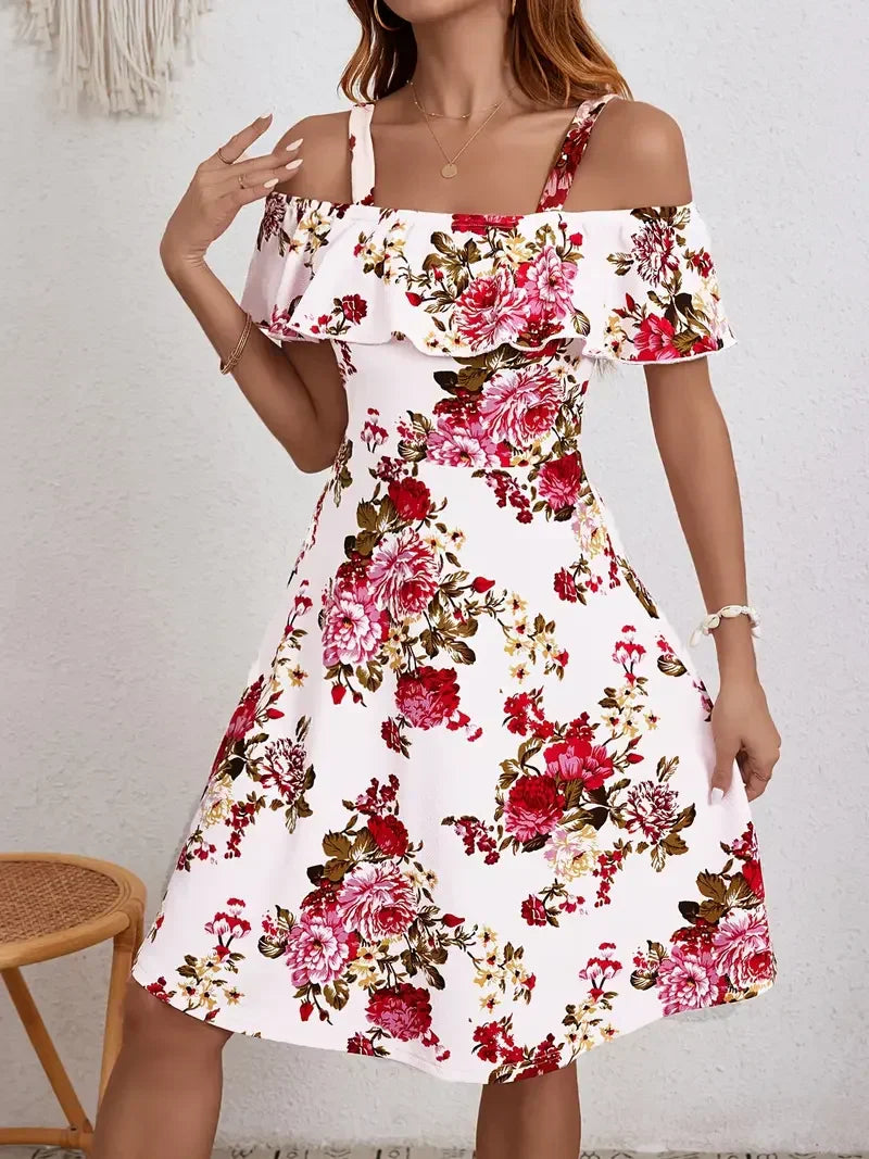 Rosanne - Abito Elegante Con Stampa Floreale
