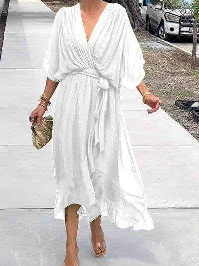 Ramilya - Abito in Chiffon Con Scollo a V