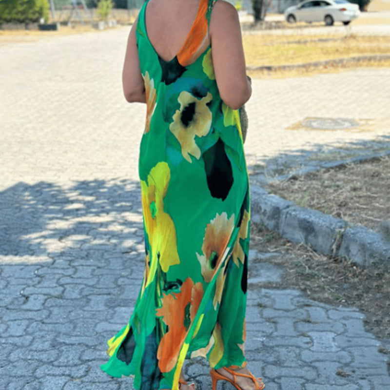 Marjo - Morbido Abito Floreale Senza Maniche