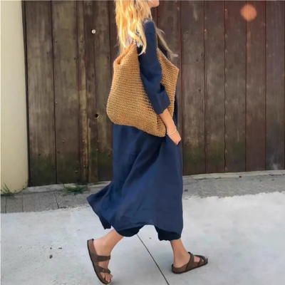Abby - Set 2 Pezzi Con Allentato Tasche E Scollo A V